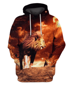 Lion Hoodies - T-Shirts Apparel PET110142 3D Custom Fleece Hoodies Hoodie S