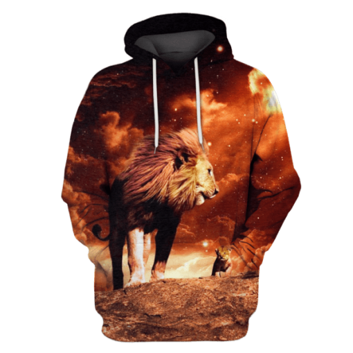 Lion Hoodies - T-Shirts Apparel PET110142 3D Custom Fleece Hoodies Hoodie S