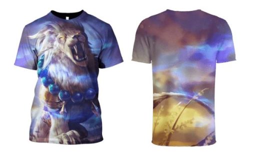 Gearhumans Lion Hoodies - T-Shirts Apparel 4 Lion Hoodies - T-Shirts Apparel PET110144 3D Custom Fleece Hoodies