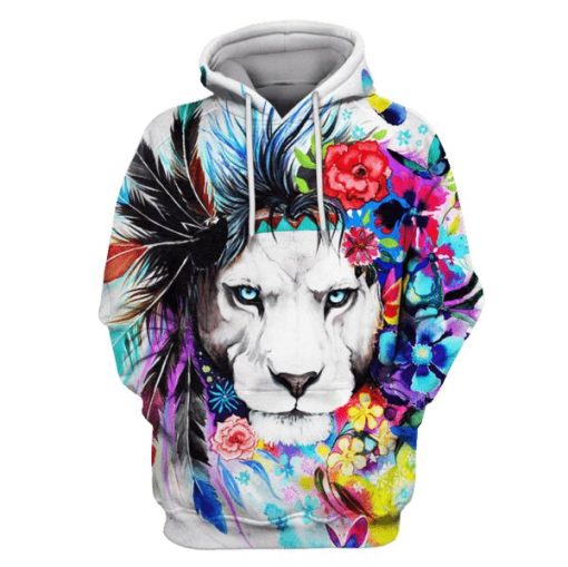 Lion Hoodies - T-Shirts Apparel PET110147 3D Custom Fleece Hoodies Hoodie S