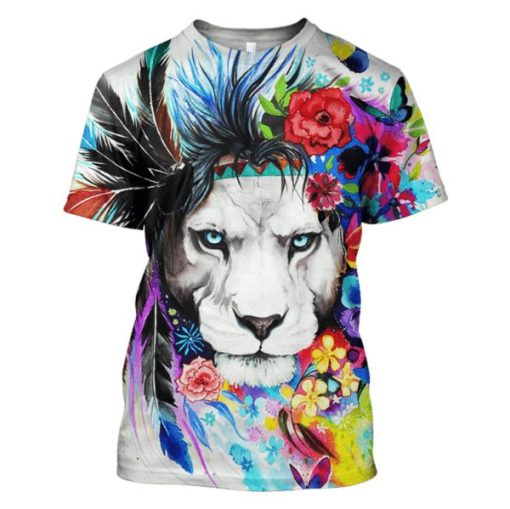 Lion Hoodies - T-Shirts Apparel PET110147 3D Custom Fleece Hoodies T-Shirt S