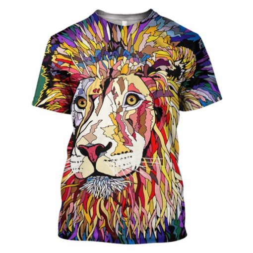 Lion Hoodies - T-Shirts Apparel PET110150 3D Custom Fleece Hoodies T-Shirt S