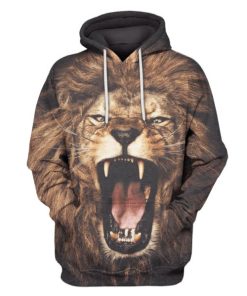 Lion Hoodies - T-Shirts Apparel PET110151 3D Custom Fleece Hoodies Hoodie S 