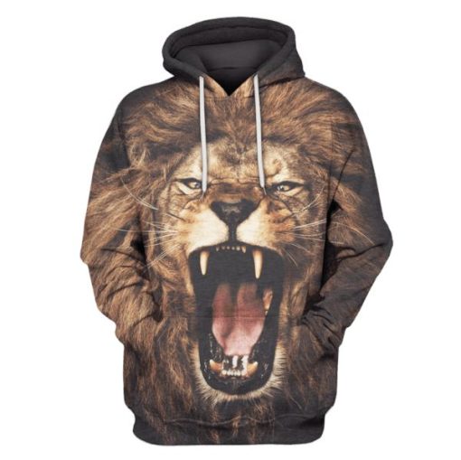 Lion Hoodies - T-Shirts Apparel PET110151 3D Custom Fleece Hoodies Hoodie S