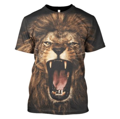Lion Hoodies - T-Shirts Apparel PET110151 3D Custom Fleece Hoodies T-Shirt S