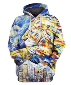 Lion Hoodies - T-Shirts Apparel PET110152 3D Custom Fleece Hoodies Hoodie S 