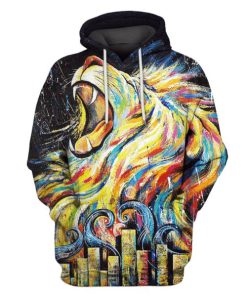 Lion Hoodies - T-Shirts Apparel PET110152 3D Custom Fleece Hoodies Hoodie S 