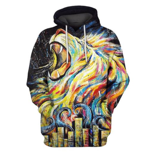 Lion Hoodies - T-Shirts Apparel PET110152 3D Custom Fleece Hoodies Hoodie S