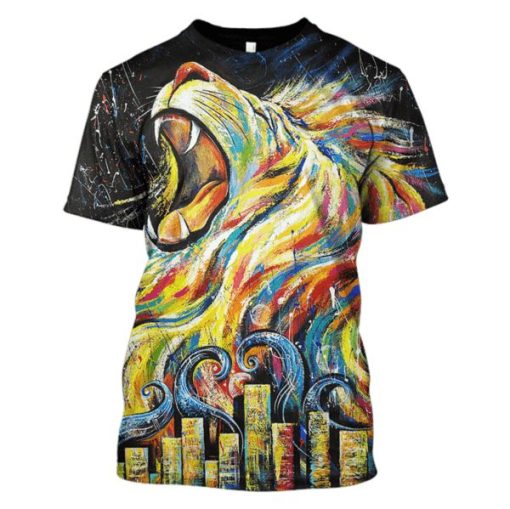 Lion Hoodies - T-Shirts Apparel PET110152 3D Custom Fleece Hoodies T-Shirt S