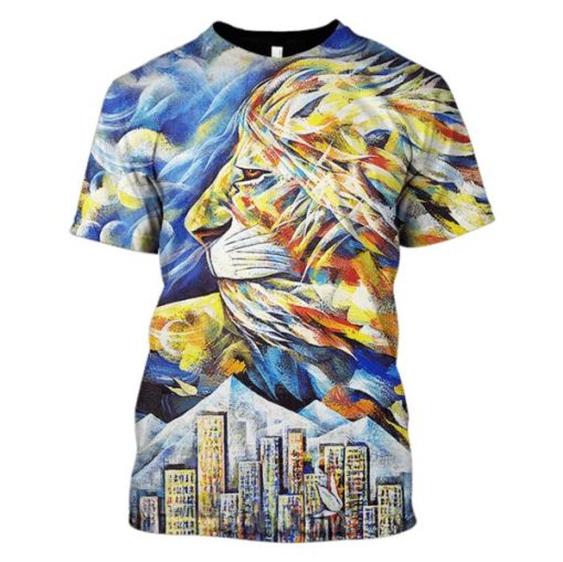 Lion Hoodies - T-Shirts Apparel PET110152 3D Custom Fleece Hoodies T-Shirt S