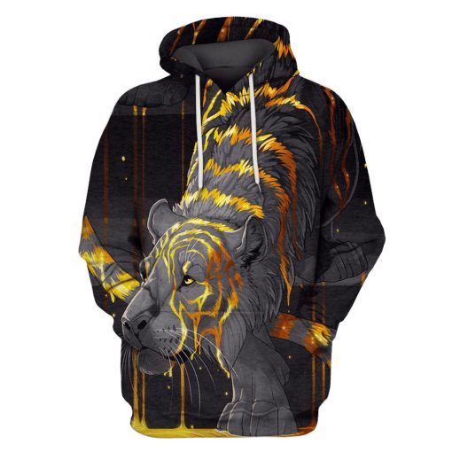 Lion Hoodies - T-Shirts Apparel PET110172 3D Custom Fleece Hoodies Hoodie S