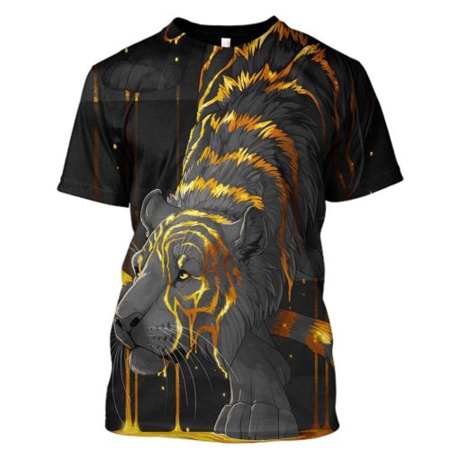 Lion Hoodies - T-Shirts Apparel PET110172 3D Custom Fleece Hoodies T-Shirt S