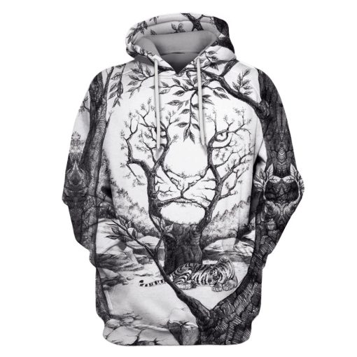 Lion Hoodies - T-Shirts Apparel PET110173 3D Custom Fleece Hoodies Hoodie S