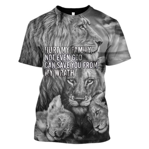 Lion Hoodies - T-Shirts Apparel PET110177 3D Custom Fleece Hoodies T-Shirt S