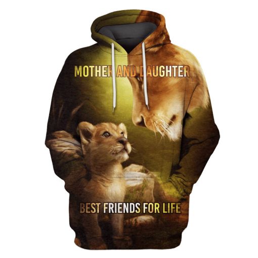 Lion Mother and Daughter Hoodies - T-Shirts Apparel PET110183 3D Custom Fleece Hoodies Hoodie S