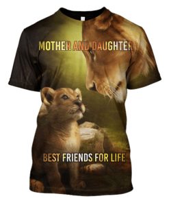 Lion Mother and Daughter Hoodies - T-Shirts Apparel PET110183 3D Custom Fleece Hoodies T-Shirt S 