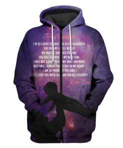 Love between dad and daughter Custom T-shirt - Hoodies Apparel HD-GH1106174 3D Custom Fleece Hoodies 