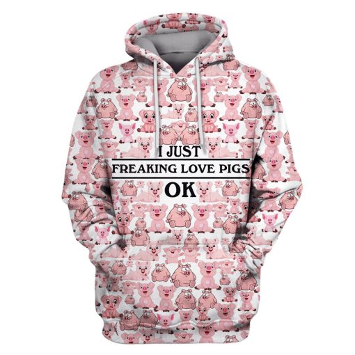 Love Pigs Hoodies - T-Shirts Apparel PET110189 3D Custom Fleece Hoodies Hoodie S