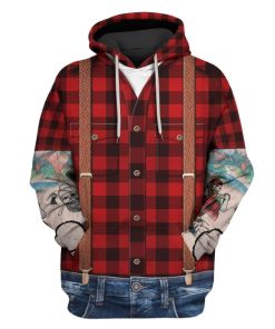 Lumbersexual With Tattoo Sleeves Custom T-shirt - Hoodies Apparel HD-GH20321 3D Custom Fleece Hoodies Hoodie S 