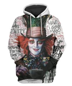 Mad hatter Custom T-shirt - Hoodies Apparel HD-MV111366 3D Custom Fleece Hoodies Hoodie S 