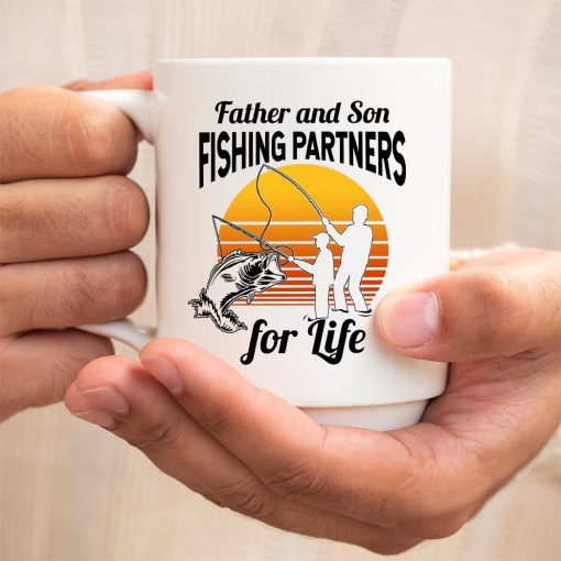 Gearhumans 3D Father And Son Fishing Partners For Life Mug
