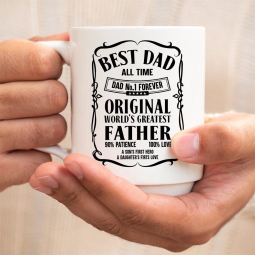 Gearhumans 3D Best Dad All Time Mug - Image 5