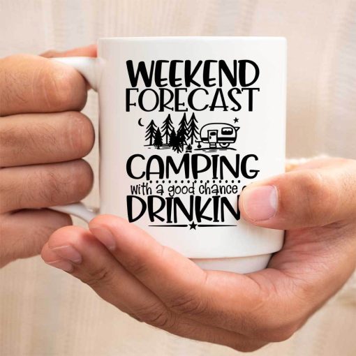 Gearhumans 3D Weekend Forecast Camping With A Good Chance Of Drinking Mug - Image 5