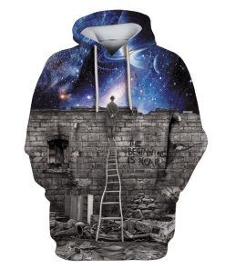 Man Looking Out Galaxy Custom T-shirt - Hoodies Apparel HD-GH110467 3D Custom Fleece Hoodies Hoodie S 