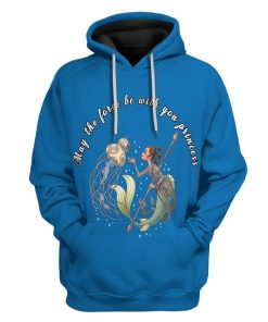May The Force Be With You Princess Custom Hoodies T-Shirts Apparel HD-QM3101207 3D Custom Fleece Hoodies Hoodie S 