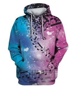 Melody In Galaxy Custom T-shirt - Hoodies Apparel HD-GH110456 3D Custom Fleece Hoodies Hoodie S 