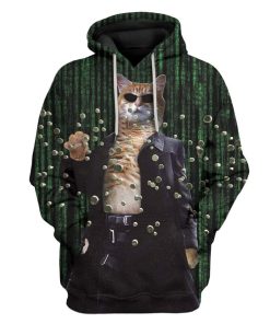 Meowtrix Stopping Bullets Custom T-Shirts Hoodies Apparel MV-TA1312191 3D Custom Fleece Hoodies Hoodie S 