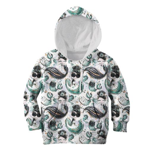 Gearhumans mermaid Kid Custom Hoodies T-shirt Apparel 4 mermaid Kid Custom Hoodies T-shirt Apparel HD-PET1103429K kid 3D apparel Kid Hoodie S/6-8