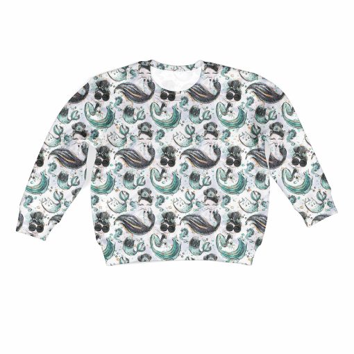 Gearhumans mermaid Kid Custom Hoodies T-shirt Apparel 2 mermaid Kid Custom Hoodies T-shirt Apparel HD-PET1103429K kid 3D apparel Kid Sweatshirt S/6-8