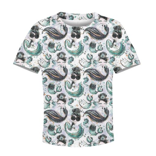 Gearhumans mermaid Kid Custom Hoodies T-shirt Apparel 1 mermaid Kid Custom Hoodies T-shirt Apparel HD-PET1103429K kid 3D apparel Kid T-Shirt XS