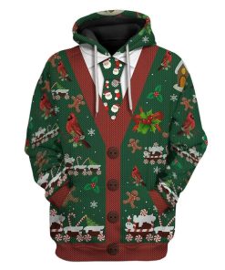 Merry Christmas Custom T-shirt - Hoodies Apparel HD-UGL110101 3D Custom Fleece Hoodies Hoodie S 