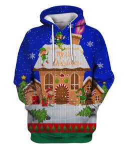 Merry Christmas Custom T-shirt - Hoodies Apparel HD-UGL110102 3D Custom Fleece Hoodies Hoodie S 