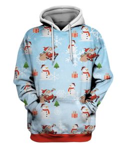Merry Christmas Custom T-shirt - Hoodies Apparel HD-UGL110159 3D Custom Fleece Hoodies Hoodie S 