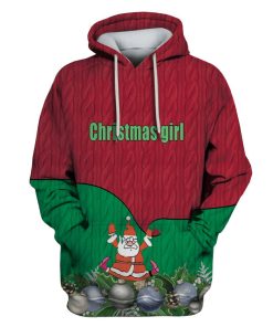 Merry Christmas Custom T-shirt - Hoodies Apparel HD-UGL110180 3D Custom Fleece Hoodies Hoodie S 