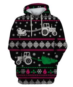 Merry Christmas Custom T-shirt - Hoodies Apparel HD-UGL110195 3D Custom Fleece Hoodies Hoodie S 