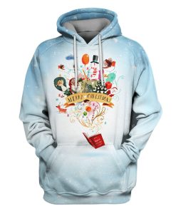 Merry Christmas Custom T-shirt - Hoodies Apparel NL110101 3D Custom Fleece Hoodies Hoodie S 