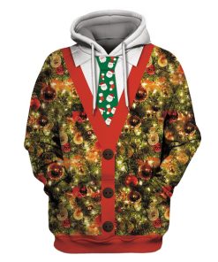 Merry christmas with santa claus Custom T-shirt - Hoodies Apparel HD-UGL110156 3D Custom Fleece Hoodies Hoodie S 