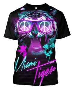 Miami Tiger Hoodies - T-Shirts Apparel PET110181 3D Custom Fleece Hoodies T-Shirt S 