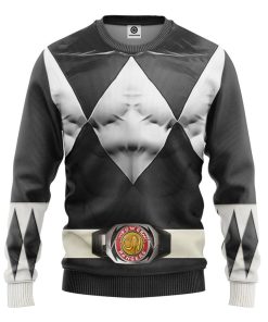 Mighty Morphin Black Power Rangers Custom Sweatshirt Apparel GN25096 Sweatshirt Sweatshirt S 