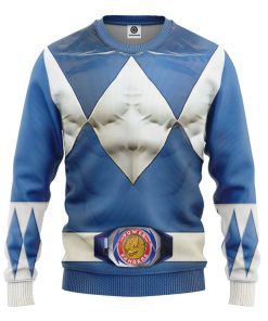 Mighty Morphin Blue Power Rangers Custom Sweatshirt Apparel GN25094 Sweatshirt Sweatshirt S 