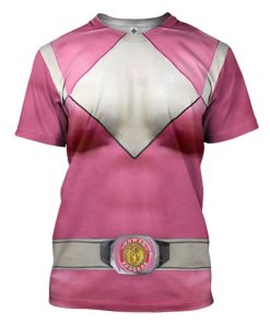 Mighty Morphin Pink Power Rangers Custom Tshirt Apparel GN25092 3D T-shirt T-Shirt S 