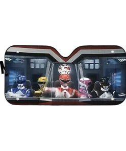 Mighty Morphin Power Rangers Custom Auto Car SunShade GN22073 Auto Sunshade 57''x27.5'' 