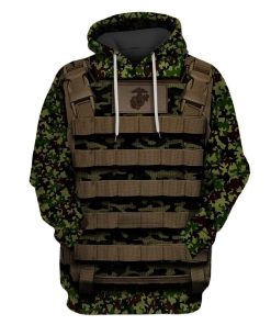 Military uniform Custom T-shirt - Hoodies Apparel HD-GH1106208 3D Custom Fleece Hoodies Hoodie S 