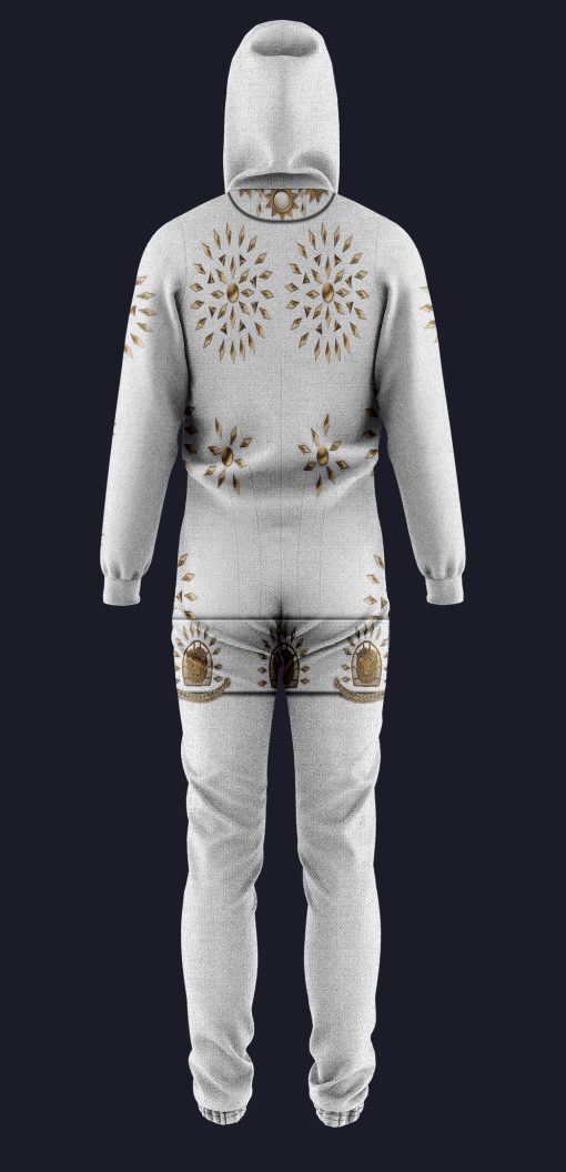 Gearhumans 3D Cosplay ELV PRL Burning Love White Jumpsuit - Image 2