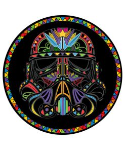 Gearhumans 3D Helmet Of S.W Custom Round Rug