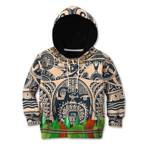 Moana Custom Hoodies T-shirt Apparel HD-GH1106119K kid 3D apparel Kid Hoodie S/6-8